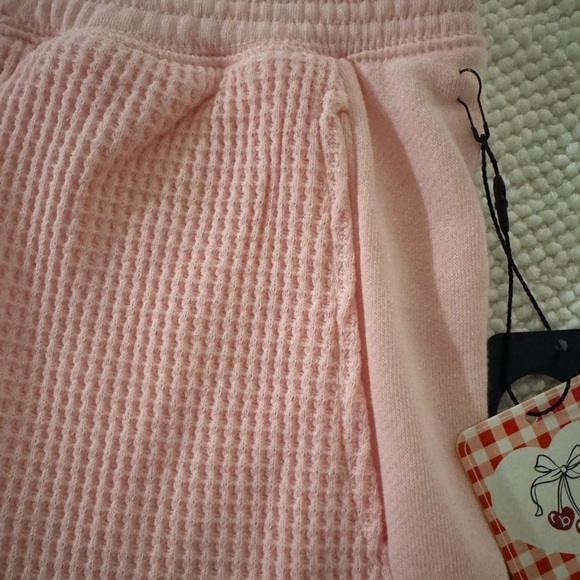 Better Together Pink Waffle Knit Lounge Shorts NWT Size Large - Picture 5 of 7